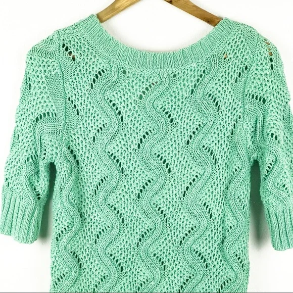 Elle Mint Green Sweater - Picture 7 of 9